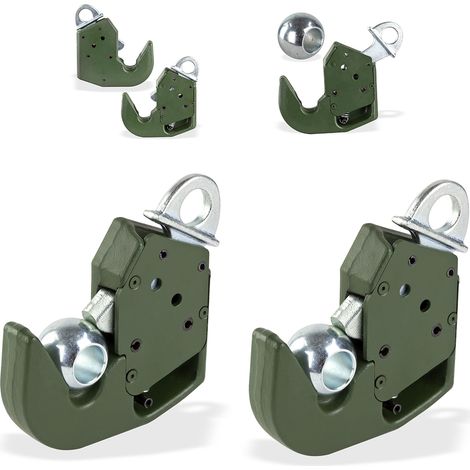 2x Stück Unterlenker Fanghaken Kat I Schnellkuppler mit Kugeln Universal Kat 1