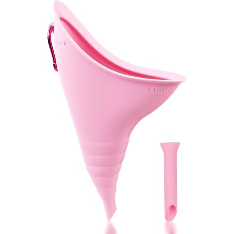 Urinella pour les Femmes, Réutilisable Pipi l'Aide de l'Entonnoir lors de la station Debout, Pliable Femme Urinoir, Silicone Femme Urinoir Urinoir Portable pour les Voyages, la Randonnée, le Camping, (1/5)