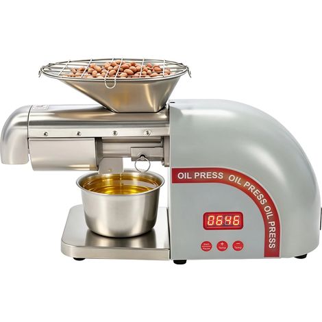 HAUTOUR Machine à presser l'huile électrique 1800W – Acier inoxydable 304 – Taux d'extraction 95% – Température réglable 0-300°C (1/5)