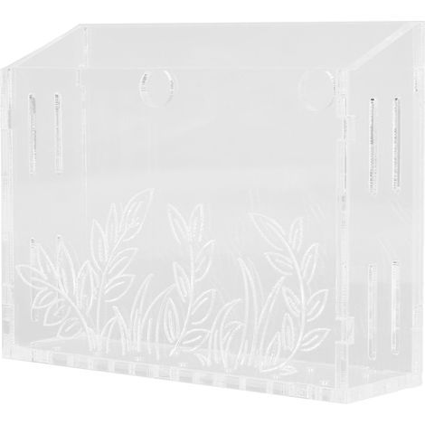 Pot pour plante aquatique en acrylique à trous perméables et à coupe biseautée, avec ventouse pour la maison. (1/5)