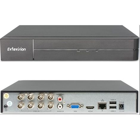 DVR 8CH 5MP Lite CVI/CVBS/AHD/TVI H.265+ DVR Vidéo Surveillance Enregistreur Vidéo Détection Personne/Véhicule Alerte E-Mail Accès Distance (1/5)