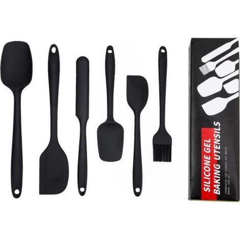 Spatule en Silicone - Noname - 6 Pièces - Résistant à la Chaleur - Design Monobloc - Sans BPA (1/4)