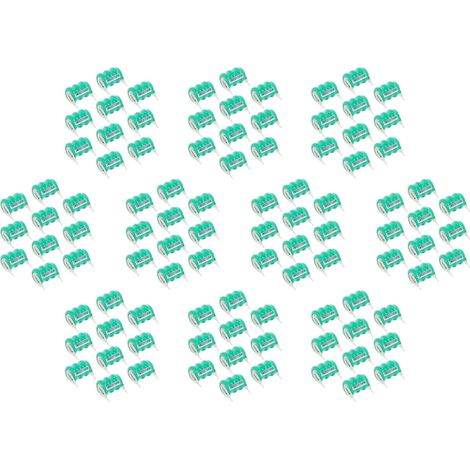 vhbw 100x NiMH replacement button cell battery tab type V40H 2 pins 40mAh 3.6V suitable for model building batteries, solar lights etc.