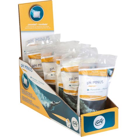 Riduttore ph granulare in formato monodose da 750g