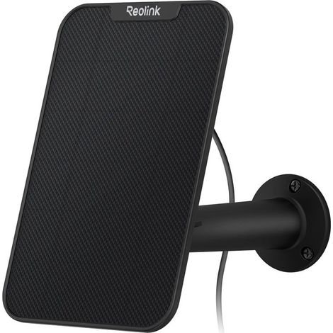 Panneau solaire étanche pour caméras Reolink – Alimentation continue – Support réglable 360° – Câble 4m inclus – Compatible Argus 2/Pro/Eco/PT/Go