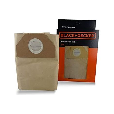 Staubsaugerbeutel Black Decker 30 Liter Papier Pack 5
