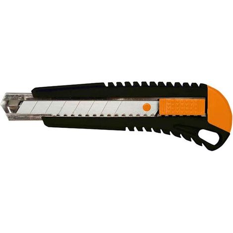 Cutter Ergonómico Fiskars Negro 18 mm de Ancho
