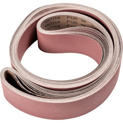 PFERD TOOLS Korund Schleifband BA 75x2500mm A120 für universelle Anwendung mit Bandschleifer 10 Stk (1/5)