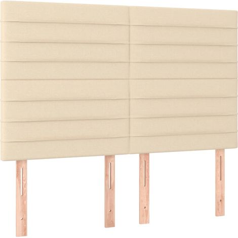 Maison Exclusive - Cabecero de cama de tela color crema 144x5x118 (1/5)