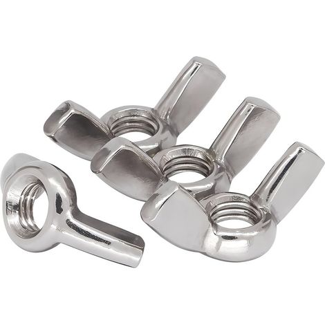 20 Pièces Écrous à Oreilles M3 - Écrou Papillon en Acier Inoxydable Écrous à Ailettes pour Outils de Bricolage, réparation à domicile, les produits artisanaux extérieurs (1/5)