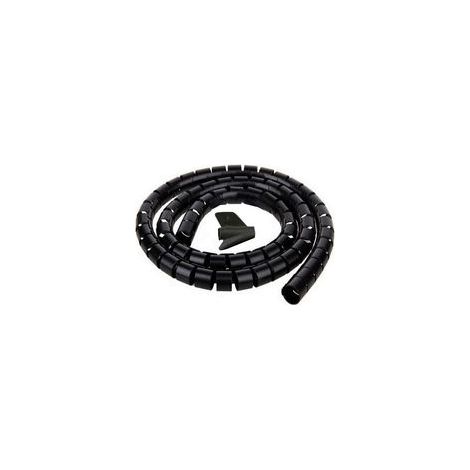 Gaine Cache Câble 2m Ø22mm Noir, Passe-Câbles Souple pour TV et PC, Gestion des Fils Élégante pour Maison et Bureau (1/4)