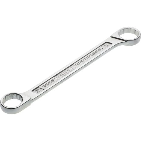 HAZET Doppel-Ringschlüssel 610N-30X34 Außen-Doppel-Sechskant-Tractionsprofil 30 x 34 mm (1/5)
