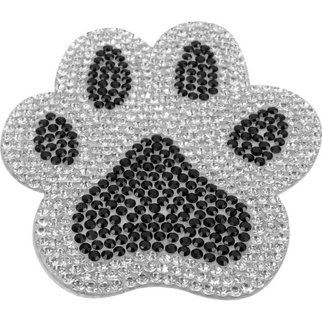 Paw Print Car Sticker in Black Design Fade Resistant