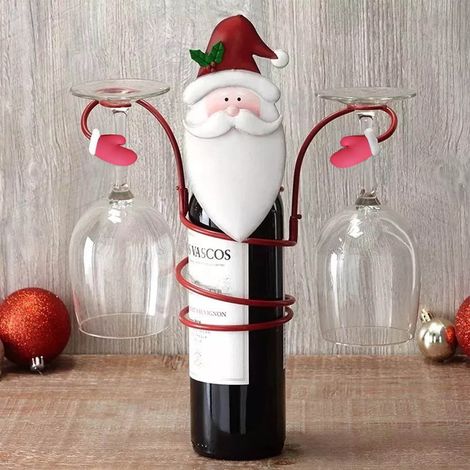 Support-Bouteille-Vin-Support-Verre-Vin-Decoration-Noel-Comptoir-25-5-x-17-x-8-cm-1-piece (1/5)