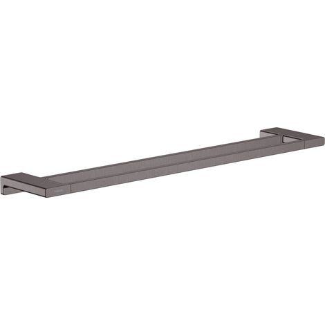 Hansgrohe AddStoris - Doppelbadetuchhalter, Länge 65 cm, Chrom schwarz gebürstet 41743340