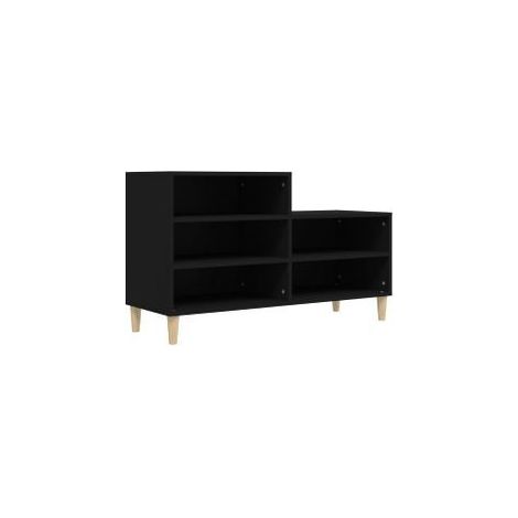 Armoire à chaussures Noir 102x36x60 Bois d'ingénierie (1/5)