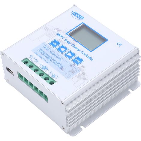Contrôleur de charge automatique pour panneaux solaires photovoltaïques MPPT universel 12 V/24 V 20 A (1/5)