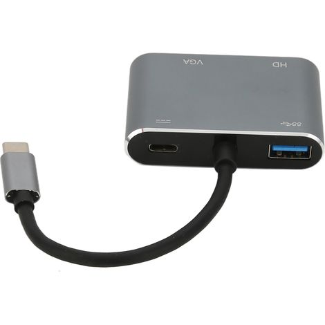 Adaptateur ONTEN USB-C vers VGA, interface multimédia haute définition multifonctionnelle, station d'accueil USB-C avec charge PD (1/5)