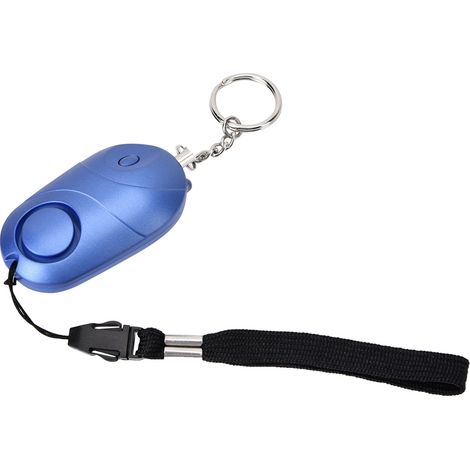 Ortviai Alarme de Sécurité Personnelle 130 dB avec Lampe LED et Porte-clés – Compacte, Étanche, Bleue (1/3)