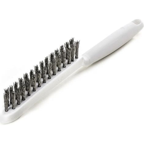 Spazzola a mano lessmann 5x285 setole in acciaio inox ergonomica