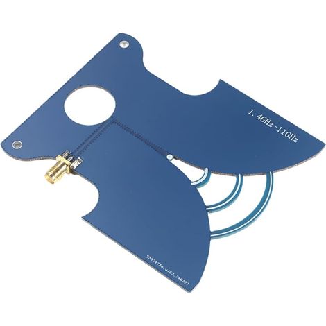 Antenne UWB 1400MHz-11GHz - Antenne Ultra Large Bande Haute Gain pour Transmission D'Images, Positionnement TEM SMA Mâle (1/5)