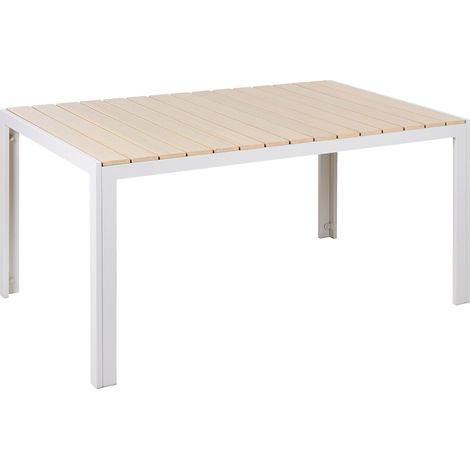 Garden Dining Table COMO 150 cm 90 cm Beige (1/5)