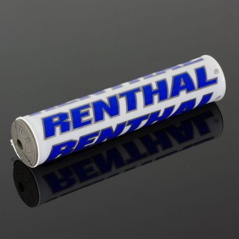 Spugna per volante Renthal SX PAD (240 mm) colore bianco/blu con logo Renthal