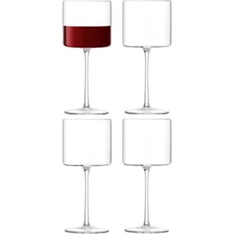 Lot de 4 verres à vin rouge Otis, 310 ml, transparents (1/3)