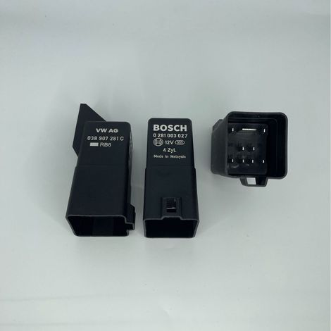 Bosch glow plug relay 0281003027, Volkswagen glow plug relay 038907281C