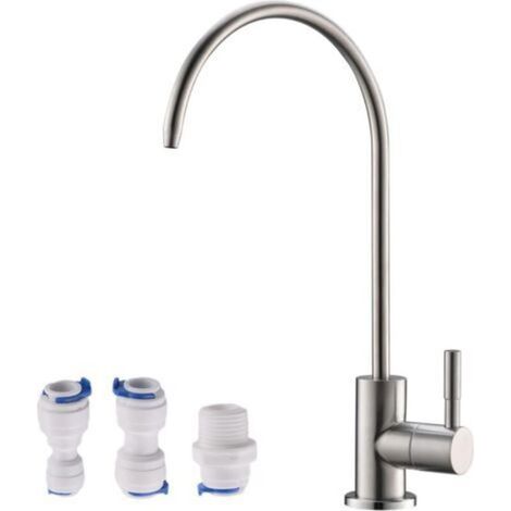 RO Robinet de filtre à eau, robinet d'eau potable compatible con la mayor parte de los sistemas de filtración de agua, robinet à osmose inverse de cocina, robinet d'évier de bar, robinet filtrant