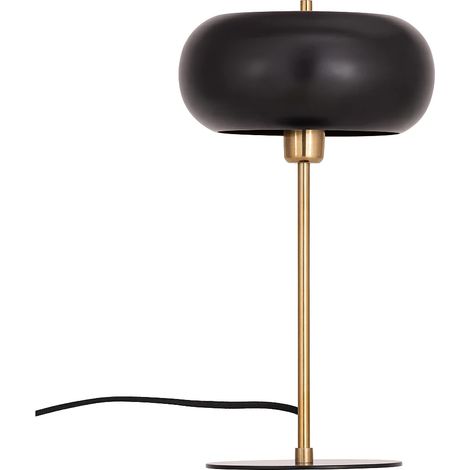 Lampe à poser en métal - D. 26 x H.50 cm - Doré et noir - KERRY (1/5)
