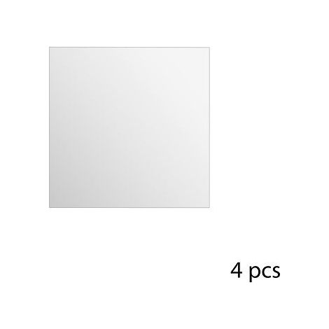 Lot de 4 Miroirs adhésifs Carrés en Verre 20 x 20 cm - Atmosphera (1/4)