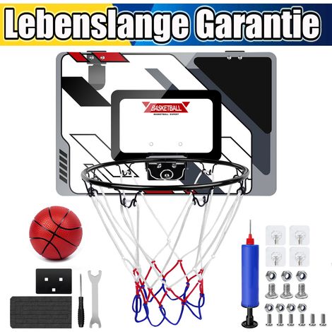 Cerceau de basket-ball pour enfants avec mini-ball Suspendre à la porte Jouer à l'intérieur et à l'extérieur