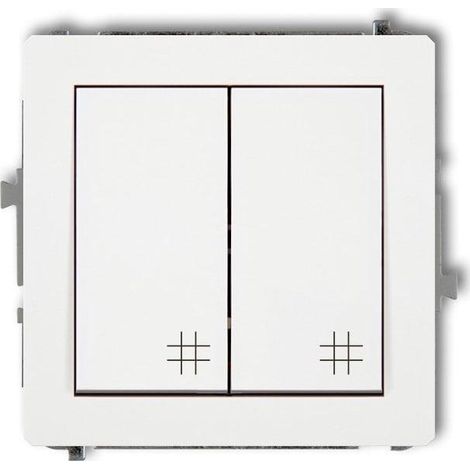 Karlik DWP-66 Modernes Weißes Kreuzschalter