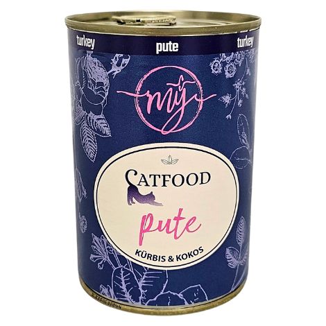 Tacchino con zucca  cibo monoproteico per gatti  problemi digestivi  My Catfood 400g (1/2)