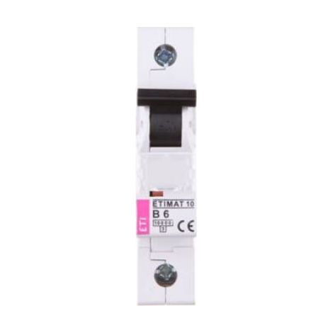 Disjoncteur 1P B 6A 10kA AC - Pour Installation Électrique Domestique et Industrielle - Par Unité