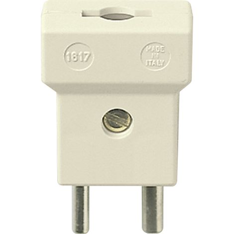 VIMAR - 01617 Fiche polarisée 2P 6A 24V ivoire assorti