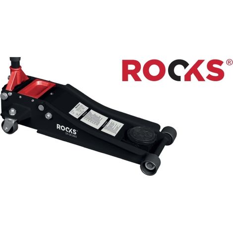 Cric idraulico ROOKS 3T a basso profilo con doppia pompa (OK-08.0005)