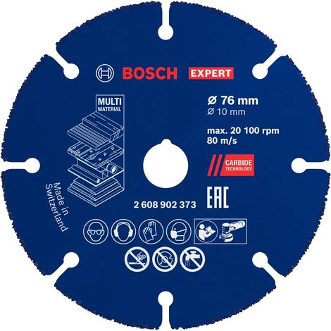 Disque à tronçonner carbure EXPERT Multi Material - Pour mini meuleuses angulaires - BOSCH - 2608902373 (1/5)