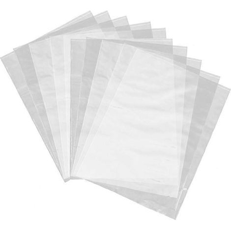 100 sachets de film étirable transparents en PVC thermorétractable pour savons artisanaux, flacons et bombes de bain - Dimensions : 18 x 25 cm-25.00X18.00X0.01CM (1/4)