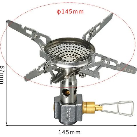 Réchaud de camping portable 3,3 kW XD-2F à gaz séparés, idéal pour la randonnée et l'alpinisme. (1/3)