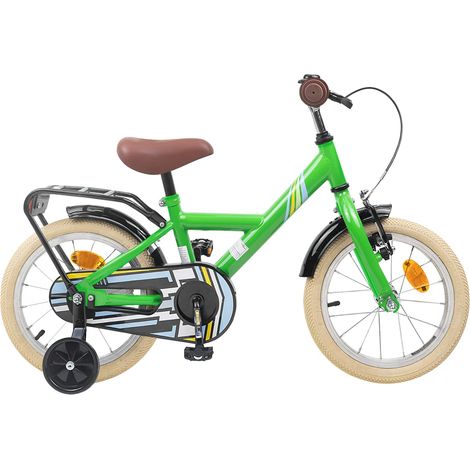 Teenpull – Kinderfahrrad 14 Zoll für 3-5 Jahre alt Grün (1/5)