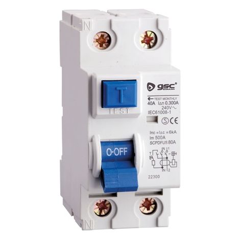 Interruptor diferencial 2P 63A 30 mA AC GSC 0403675