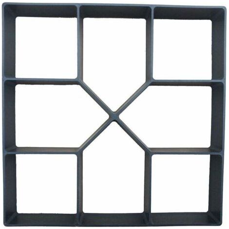 40 x 40 cm Kunststoff-Pflasterform für Garten, Terrasse, Einfahrt, Patio, Gartenwege, Zement- und Betonpflaster, wiederverwendbare Pflasterform, DIY-Schalungsform