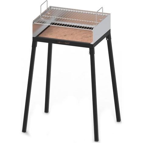 Barbecue a Carbone Carbonella con Griglia in Acciaio Inox Famur BK 6 Camping