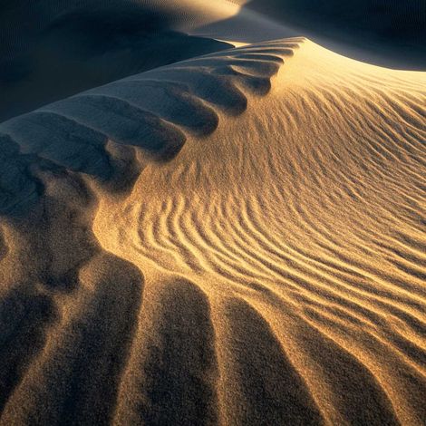 Tableau sur toile grande dune 30x30 cm - Impression sur Toile Murale Décorative - Image imprimée en HD sur Toile - Toile sur Châssis en Bois FSC - Fabriqué en France