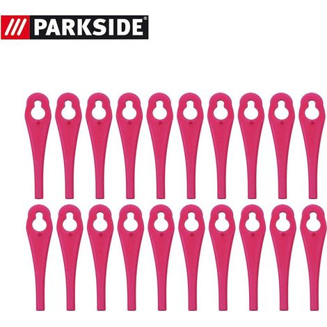 Parkside – Lame di ricambio per tosaerba PRTA 20-Li A1 – Confezione da 20 lame in plastica – Taglio netto per la cura regolare del prato (1/5)