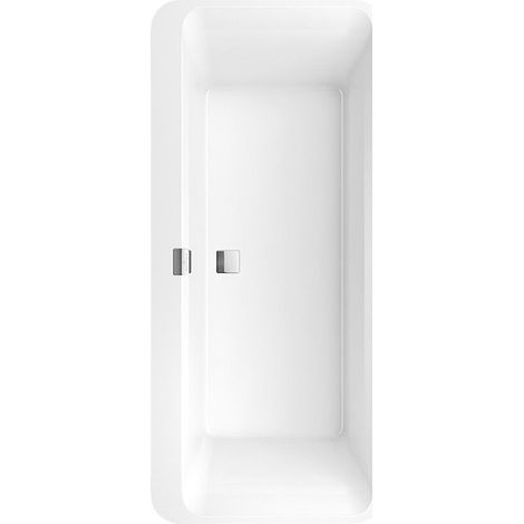 Sistema de hidromasaje, Squaro Edge 12, Bañera, UBQ180SQE7DV, Oval, Quaryl®, 1800 x 800 mm, blanco, Airpool Entry (AE),