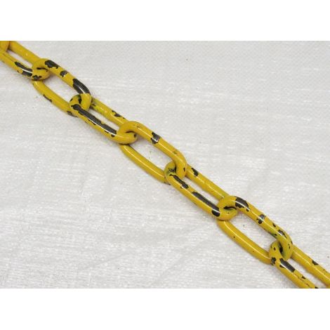 19MM Grade 80 Yellow Painted Long Link Chain - 45000KG Fishing Trawling Lashing (1/2)