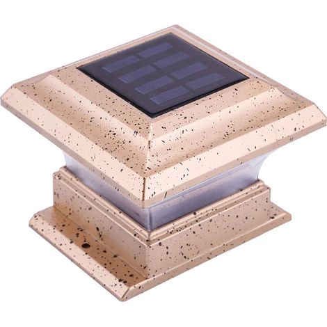 Lampada da giardino impermeabile a energia solare per palo, luce notturna per terrazzo, per decorazione esterna di vialetti, luce bianca - 1 pezzo (1/5)